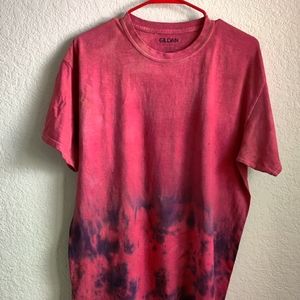 Maroon with Navy tie dye